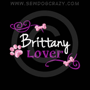 Embroidered Brittany Dog Shirts