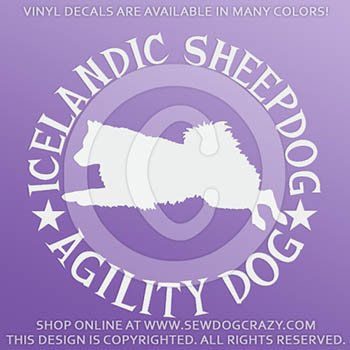 Icelandic Sheepdog Agility Decals