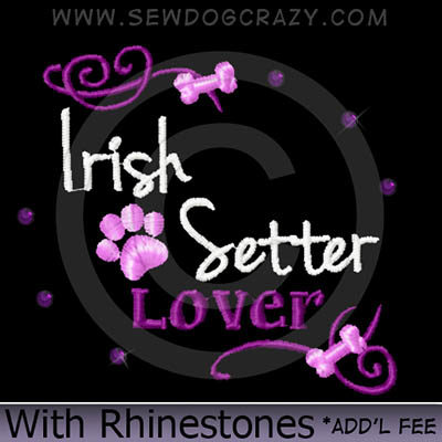 Rhinestones Irish Setter Shirts