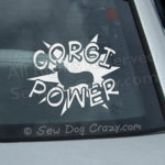 Corgi Power Car Window Sticker
