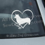 I Love Corgis Car Window Sticker