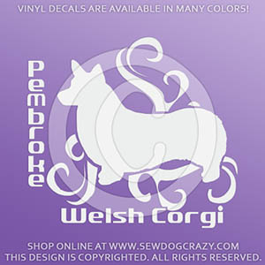 Pembroke Welsh Corgi Vinyl Stickers