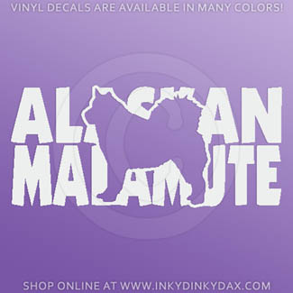 Awesome Malamute Decals