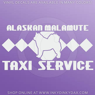 Malamute Taxi Decal