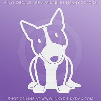 Colored Bull Terrier Decals