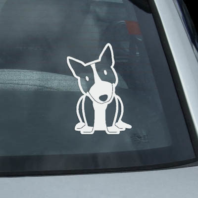 Colored Bull Terrier Decal