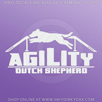 Dutch Shepherd Agility Decals