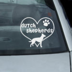 I Love Dutch Shepherd Stickers