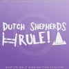 Dutch Shepherd Rally Obedience Stickers