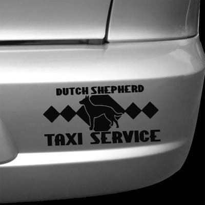 Dutch Shepherd Taxi Decals