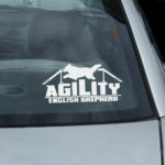 English Shepherd Agility Car Stickers