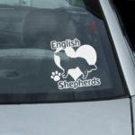 I Love English Shepherd Sticker