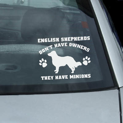 Funny English Shepherd Stickers