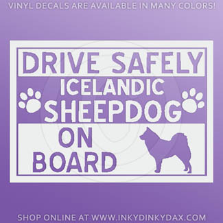 Icelandic Sheepdog On Board Sticker