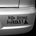 Irish Setter Agility Rally-O Decal