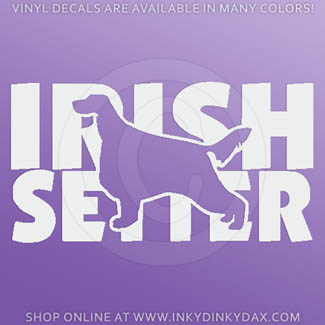 Cool Irish Setter Vinyl Stickers