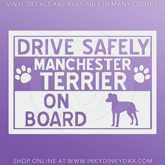 Manchester Terrier On Board sticker