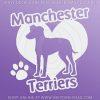 I Love Manchester Terriers Decal