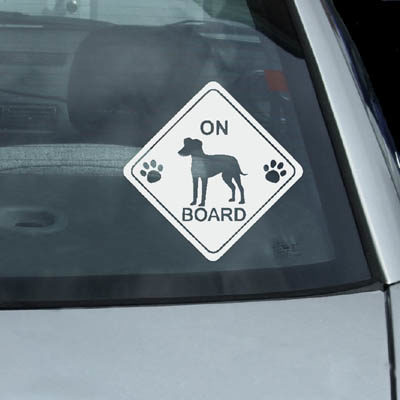 Manchester Terrier On Board Decals