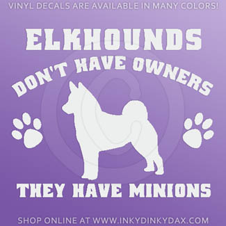 Funny Norwegian Elkhound Stickers