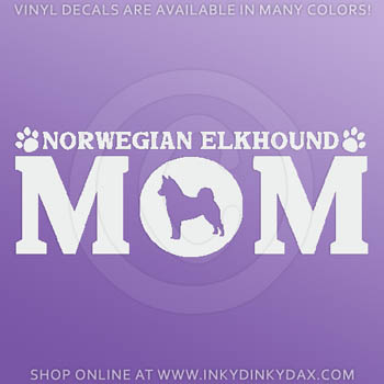 Norwegian Elkhound Car Stickers