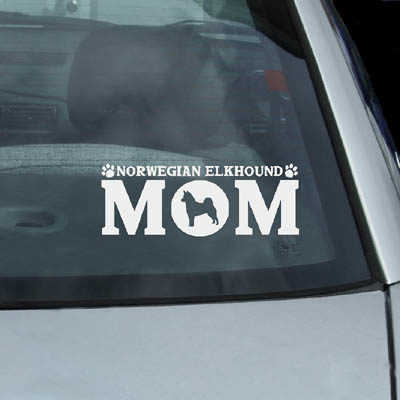 Norwegian Elkhound Mom Decals