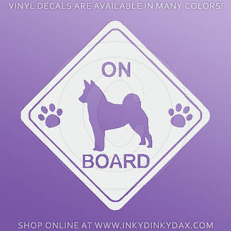 Norwegian Elkhound on Board Stickers