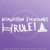 Norwegian Elkhound Dog Sports Stickers