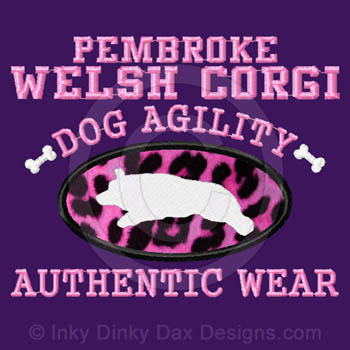 Pink Leopard Corgi Agility Shirt