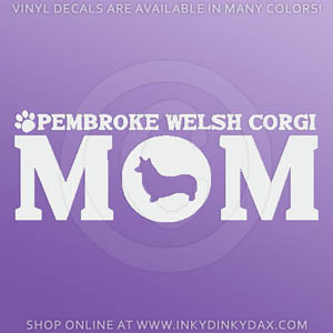 Pembroke Welsh Corgi Mom Decals