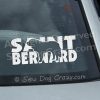 Saint Bernard Window Stickers