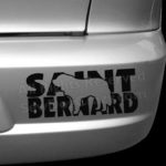 Vinyl Saint Bernard Bumper Stickers