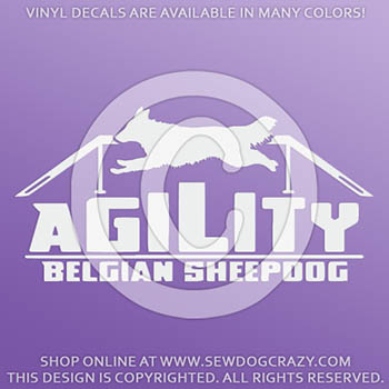 Belgian Sheepdog Agility Decals