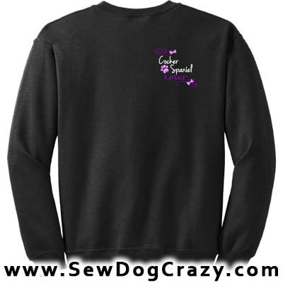 Embroidered Cocker Spaniel Sweatshirts