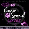 Rhinestones Cocker Spaniel Embroidered Shirts