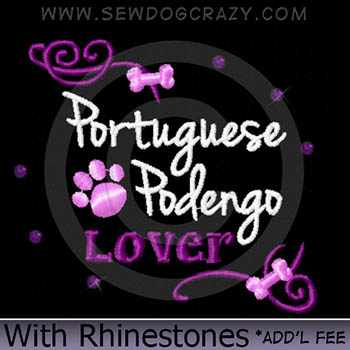 Rhinestones Portuguese Podengo Shirts