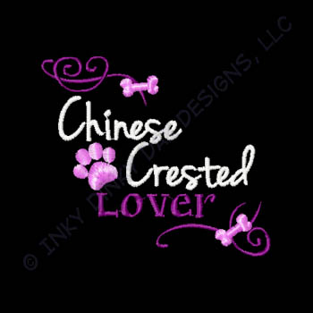 Pretty Chinese Crested Embroidery