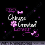 Rhinestones Chinese Crested Embroidery