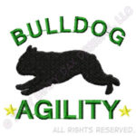 Agility English Bulldog Embroidery