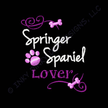 Pretty Springer Spaniel Embroidery