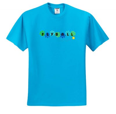 Colorful Flyball T-Shirt Embroidery