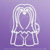 Cute Cartoon Lhasa Apso Stickers