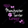 Pretty Manchester Terrier Embroidery