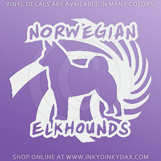 Cool Norwegian Elkhound Stickers