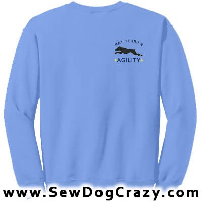 Embroidered Rat Terrier Agility Sweatshirt