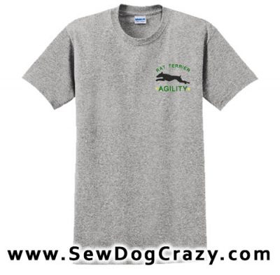 Embroidered Rat Terrier Agility Tshirt