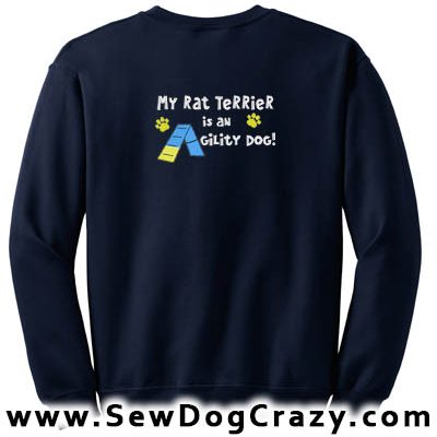 Rat Terrier Agility Dog Sweatshirt