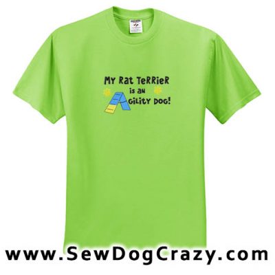 Agility Dog Rat Terrier Tees