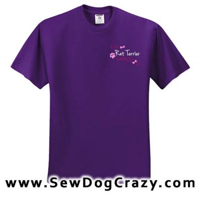 Embroidered Rat Terrier Tshirts