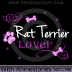 Rhinestones Rat Terrier Shirts